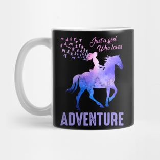 Just A Girl Who Loves Adventure - Charming Design For Adventurous Women Mug